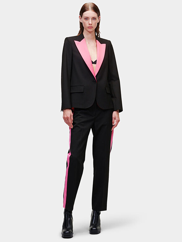 Satin jacket with pink accents - 2