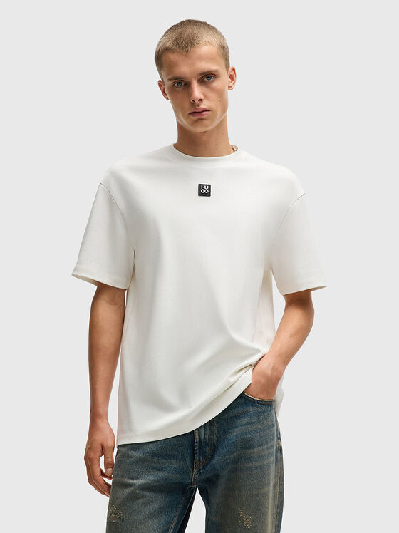 Tricou DALILE cu decolteu oval și logo - 1