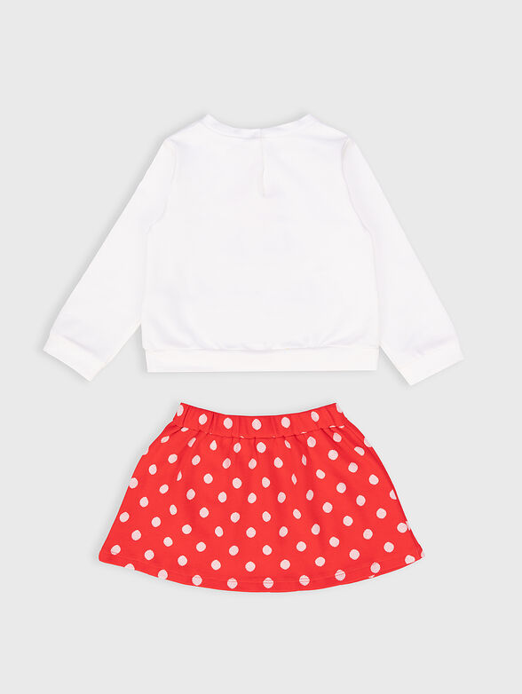 Two-piece set with polka dot print - 2