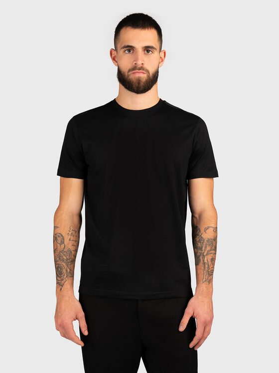 Black cotton T-shirt - 1