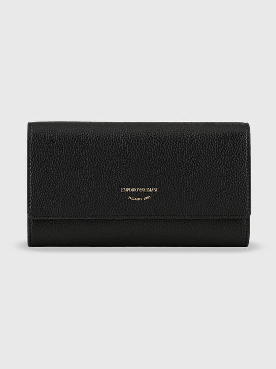 Black wallet with logo  - 1