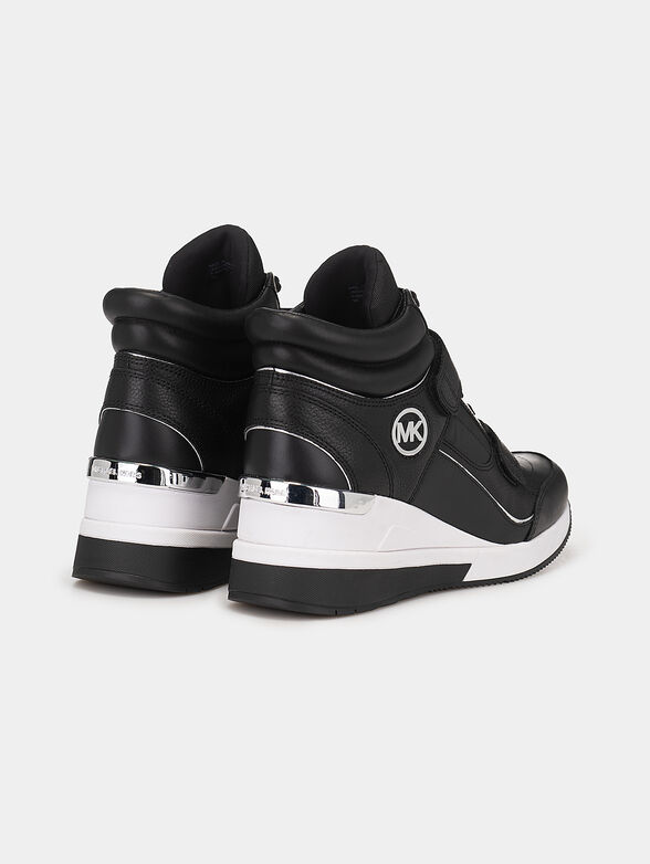 Platform leather shoes - 3