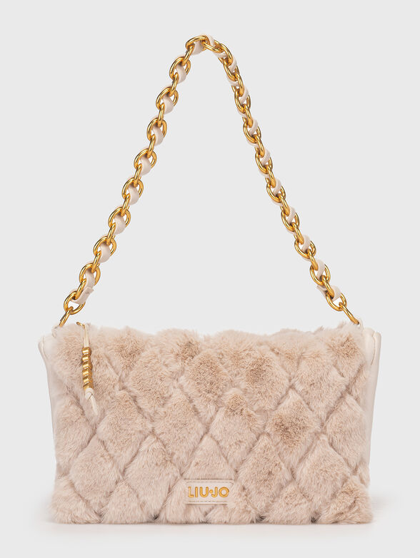 Hobo bag with soft-touch texture - 1