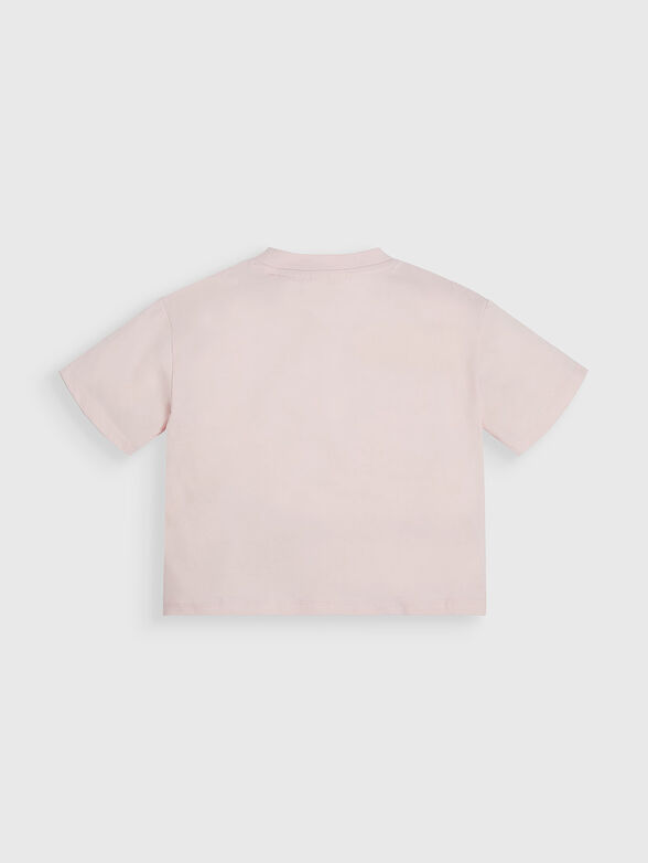 Pink T-shirt with print - 2