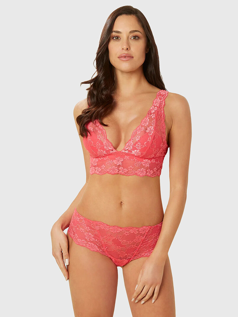 PRIMULA COLOR brazilian knickers with lace accents - 3