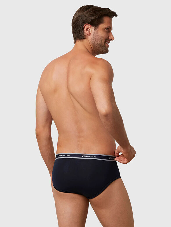 NEW FASHION COLOR black briefs with logo - 2