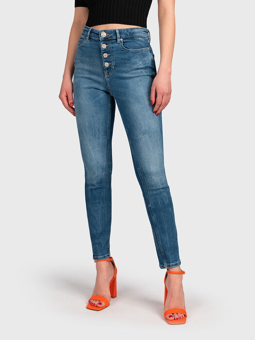 1981 jeans with accent buttons
