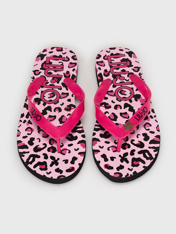 Beach flip-flop with animal print - 6