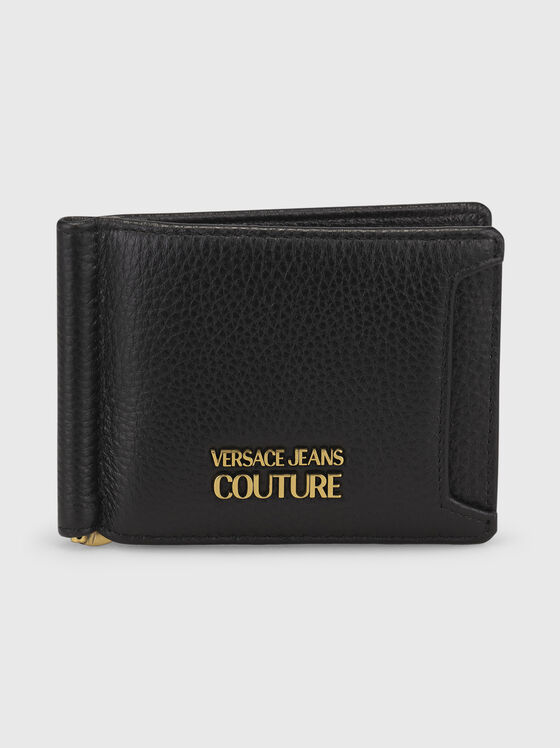 Black cardholder with logo detail - 1