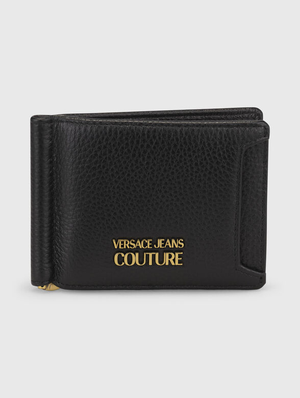 Black cardholder with logo detail - 1