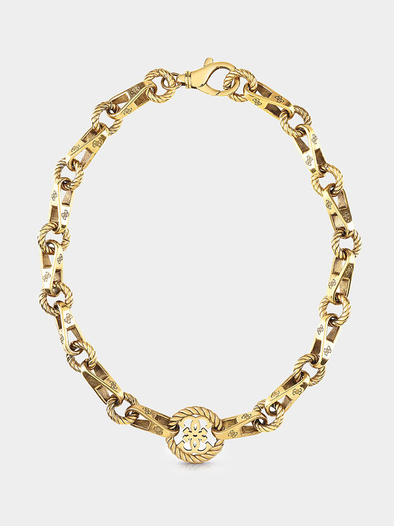Necklace in golden color with 4G logo - 1