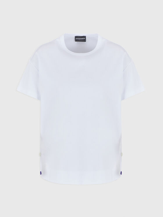 T-shirt with accent buttons  - 1