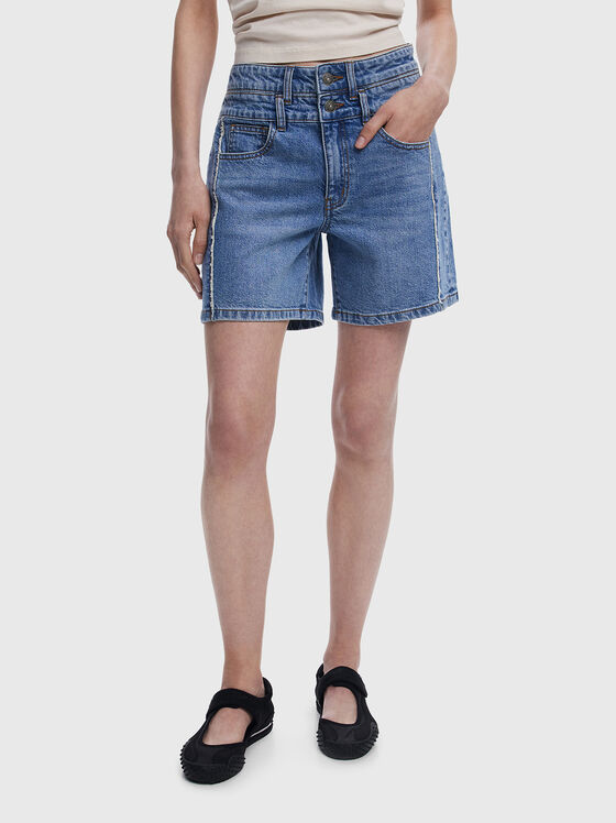 Pantaloni scurți din denim DOUBLE - 1