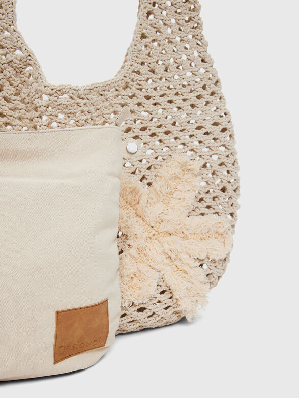 Big knitted bag with tote bag - 5