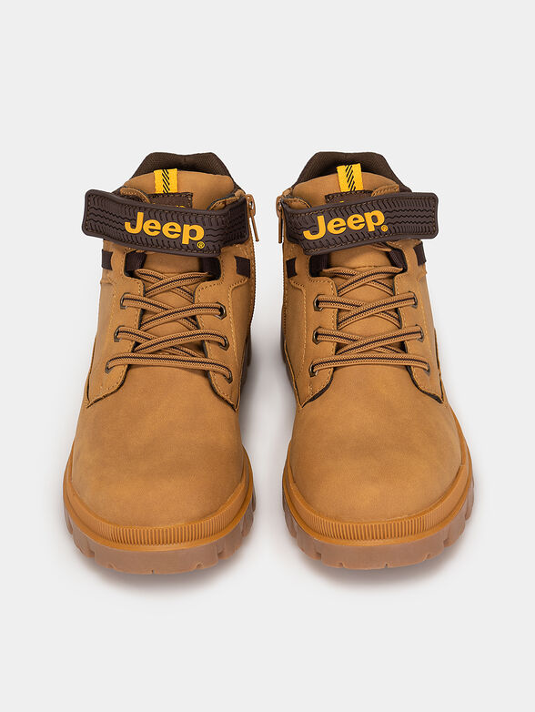 COMBAT ankle boots with logo details - 6