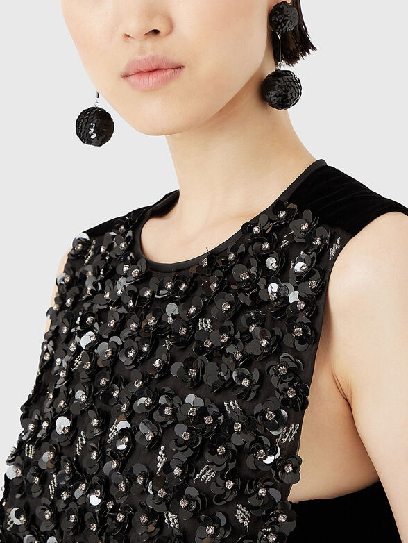 Sequin silk top - 4