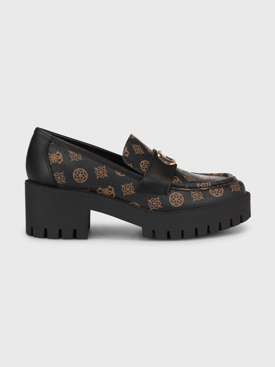 WANYE loafers with metal logo detail - 1
