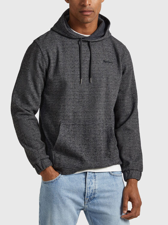 MONDRA sweatshirt with hood and logo detail - 1