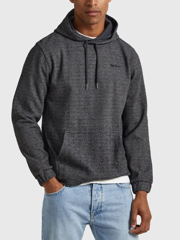 MONDRA sweatshirt with hood and logo detail - 1