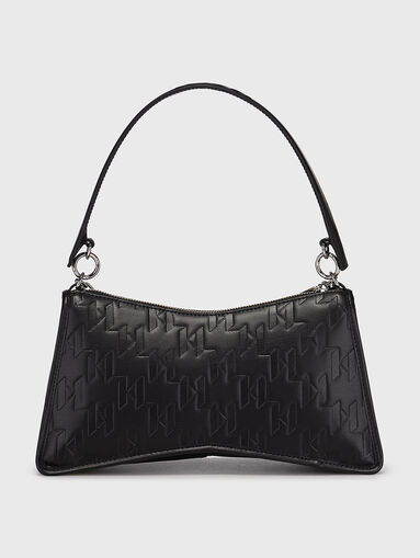 K/SEVEN ELEMENT black hobo bag with embossed logo - 3