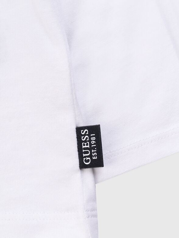 Contrasting logo print blouse - 4