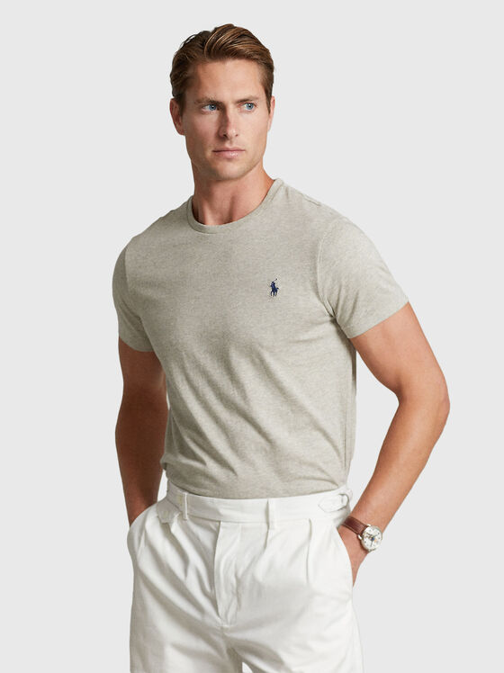 Tricou din bumbac cu logo  - 1