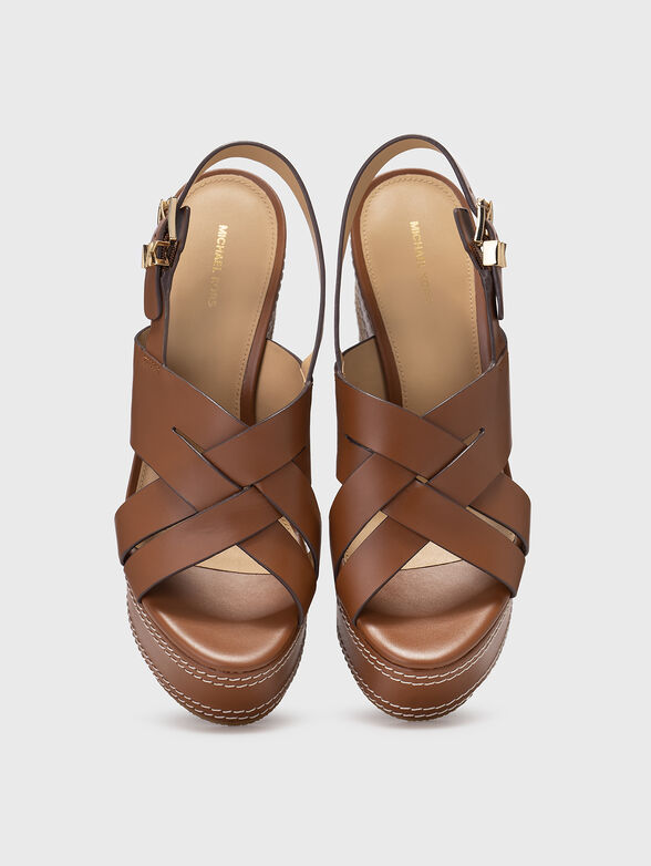 NORA platform sandals in leather - 6