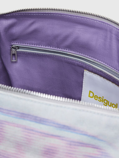 Denim bag with accent print - 5