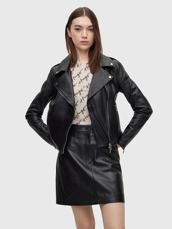 LARELLA black biker jacket - 1