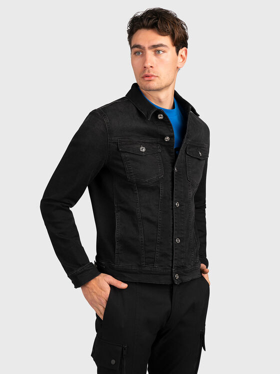 Black denim jacket - 1