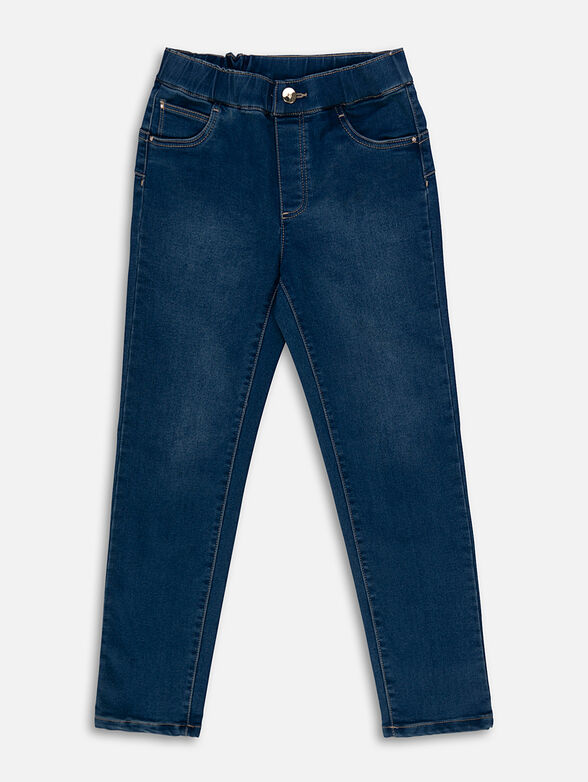 Jeans in dark blue color - 1