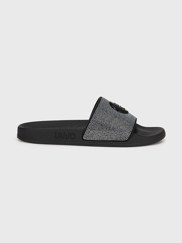 KOS 08 black beach slippers - 1