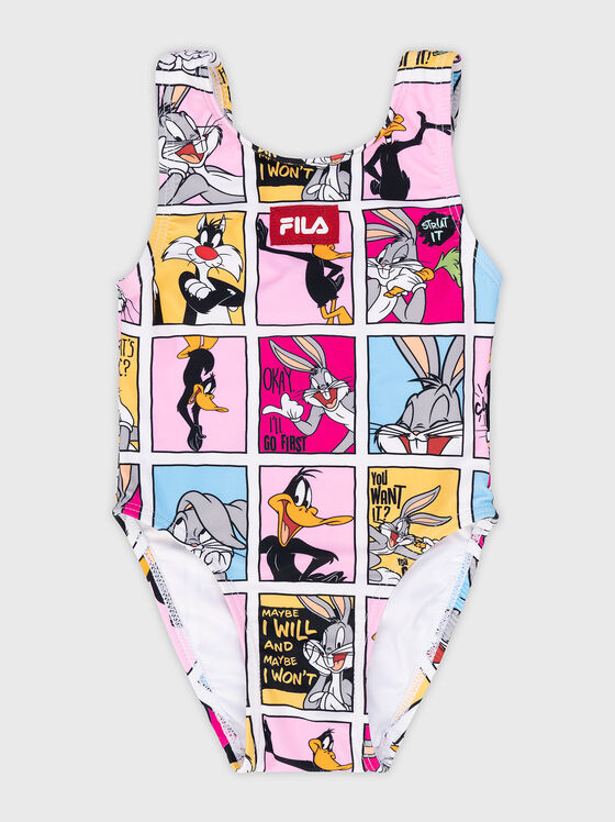  Fila Lebork full swimsuit with cartoon characters print - 1