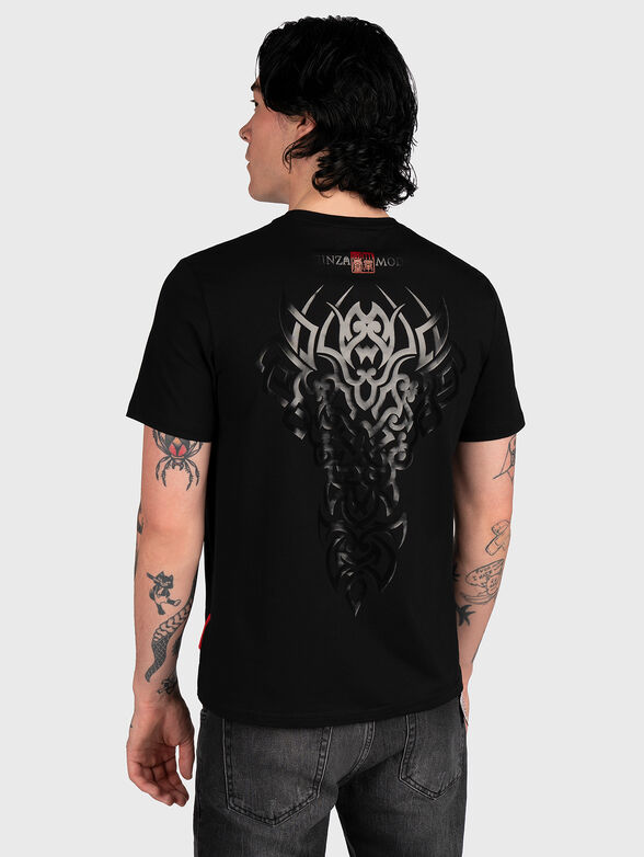 TS097 black T-shirt with print - 2