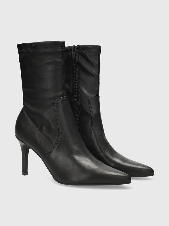 MILEY black heeled boots  - 3