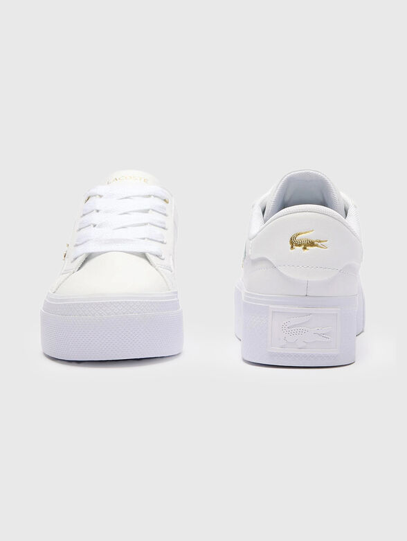 ZIANE white leather sneakers - 4