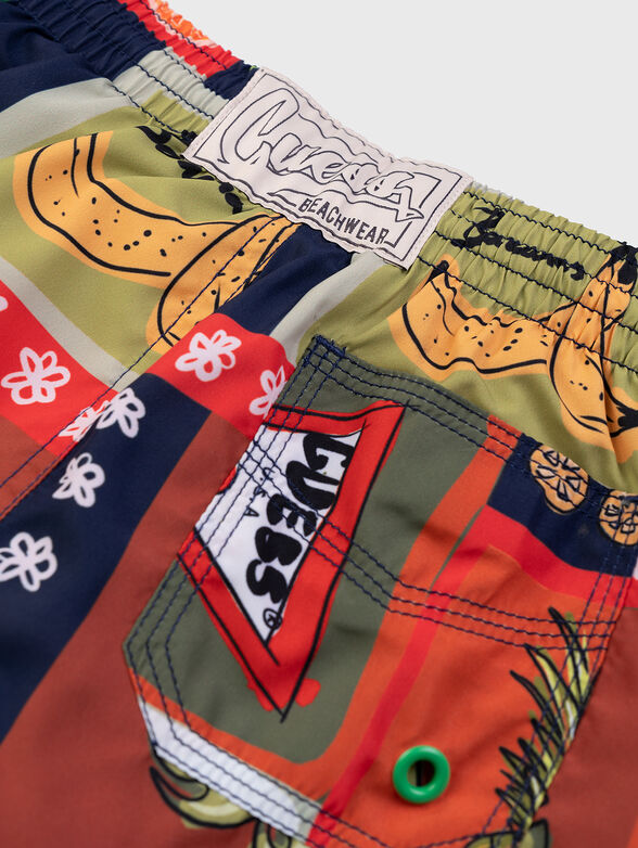 Beach shorts with starfish print - 3