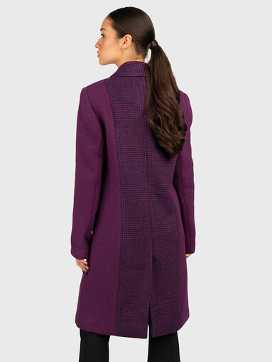 Coat of wool blend with zipper - 3