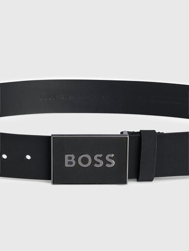 ICON S1 black leather belt - 4