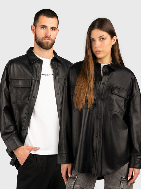 Cămașă unisex din piele - 1