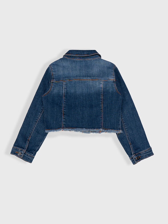 Cropped denim jacket - 2
