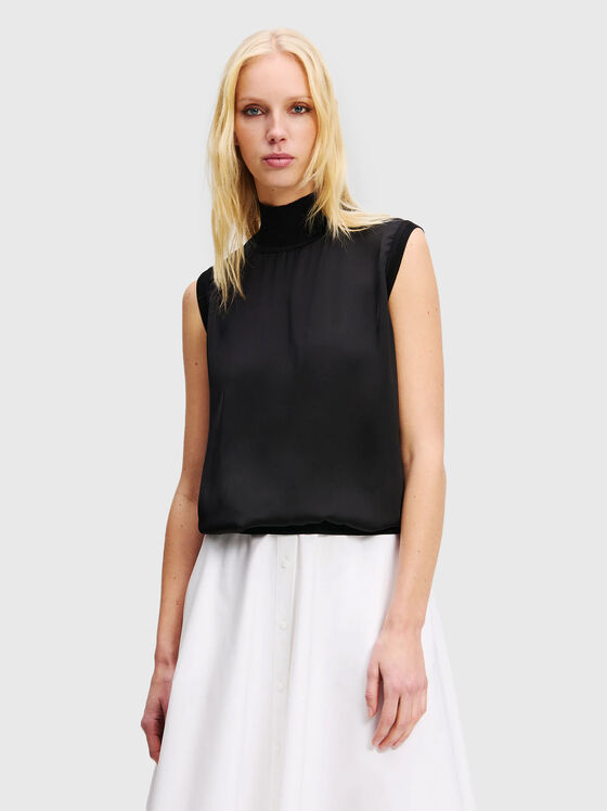 Top fără mâneci din satin - 1