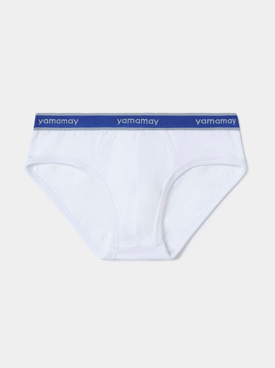 Set de doi slipi de culoare albă si albastră - 1