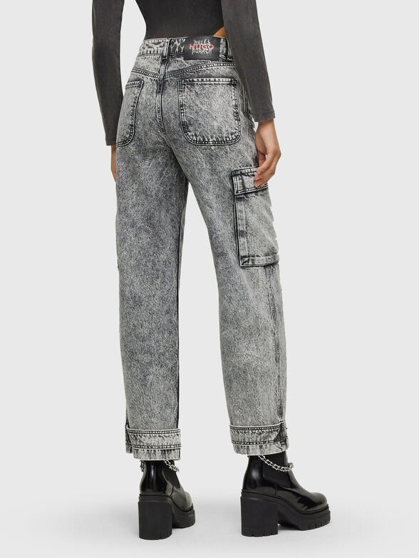 GEBELLA grey jeans with cargo pockets - 2