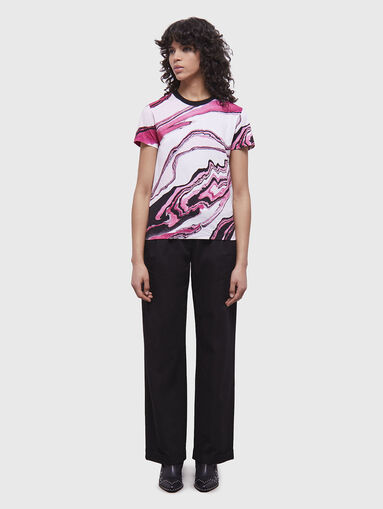 Cotton T-shirt with print - 4