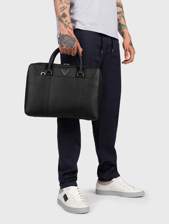 Saffiano effect laptop bag - 2