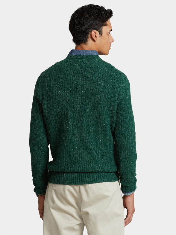 Wool blend sweater with logo embroidery - 2
