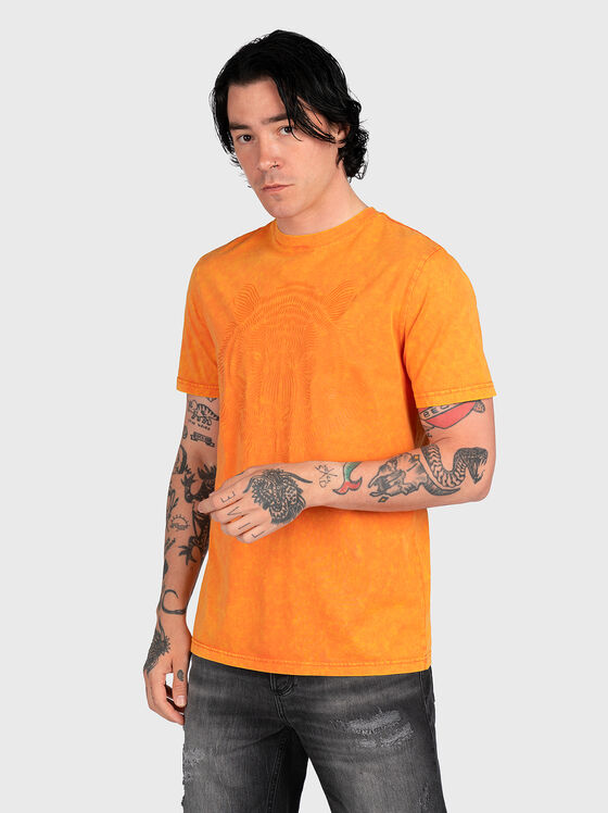 T-shirt with embossed appliqué - 1