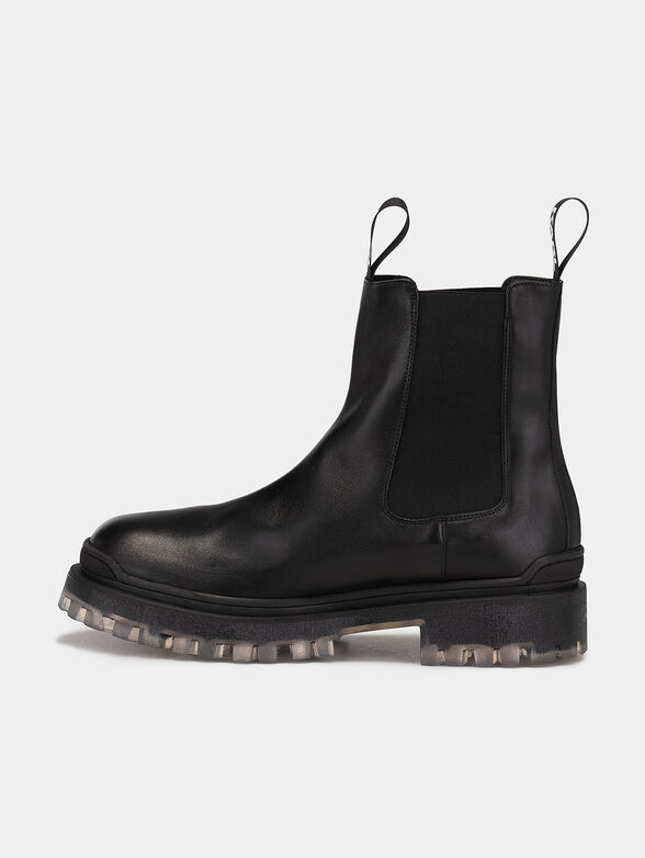 BIKER II leather slip-on ankle boots  - 4