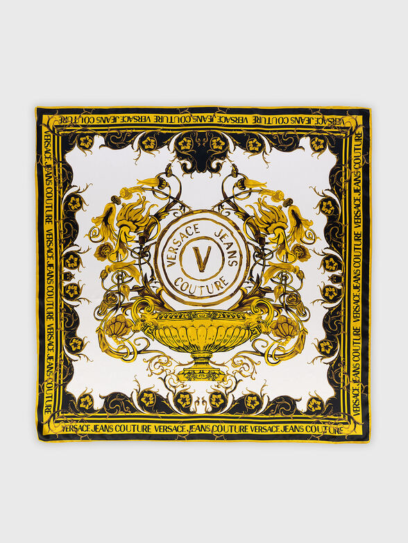 Silk scarf with gold accents - 2